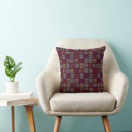 Cojín Decorativo Coloridas líneas al cuadrado