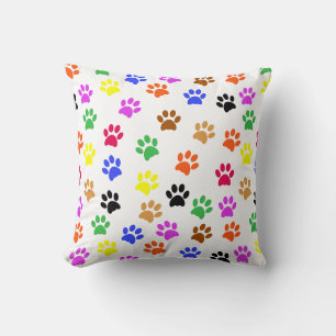 Cojín Decorativo Coloridas Paws
