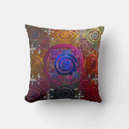 Cojín Decorativo Coloridas placas eléctricas circulares