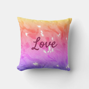 Cojín Decorativo Colorido arcoiris amor orgullo lgbtq patrón gay te