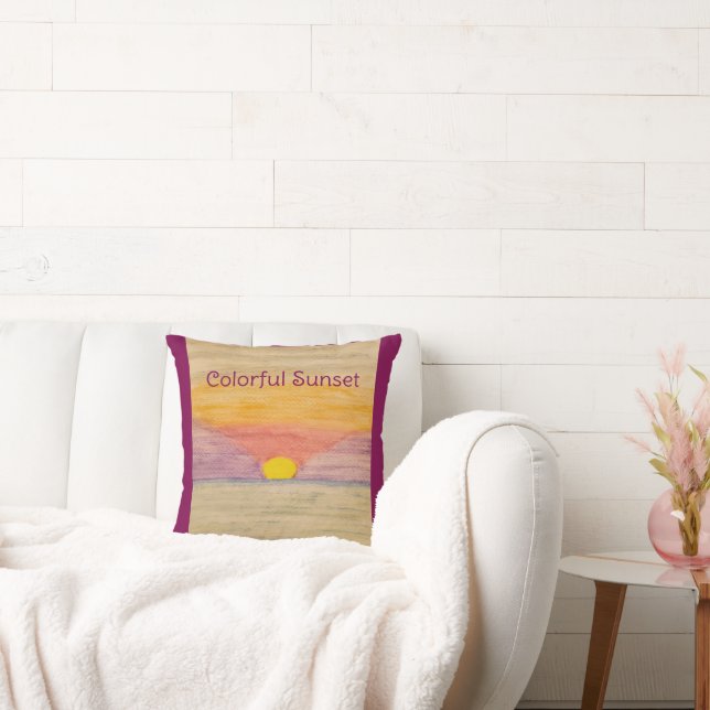 Cojín Decorativo Colorido atardecer (Sofá)