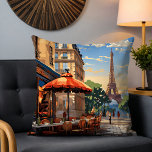 Cojín Decorativo Colorido Café Francés Torre Eiffel París Francia<br><div class="desc">El colorido Café Francés Eiffel Tower Paris France Cojín decorativo Cushion cuenta con una colorida cafetería y una arquitectura francesa con la Torre Eiffel como telón de fondo. Creado por Evco Studio www.zazzle.com/store/evcostudio</div>