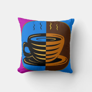 Cojín Decorativo Colorido café Mug Pillow