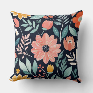 Cojín Decorativo colorido caprichoso floral