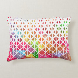 Cojín Decorativo Colorido con un patrón geométrico