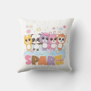 Cojín Decorativo Colorido frienz animal para provocar imaginación d