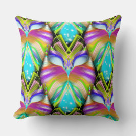 Cojín Decorativo Colorido modelo de búho de Oracle cian y negro