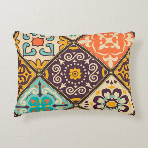 Cojín Decorativo Colorido mosaico: diseño de mosaicos de Majolica