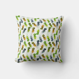 Cojín Decorativo Colorido océano acuático de medusas