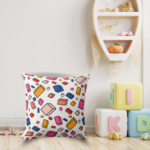 Cojín Decorativo Colorido patrón de bloques dibujo sala de niños