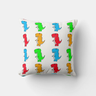 Cojín Decorativo Colorido patrón de dinosaurios Personalizados