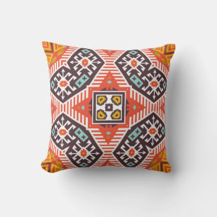Cojín Decorativo Colorido patrón étnico tribal sin fisuras