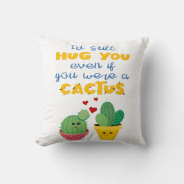 Cojín Decorativo Colorido romántico Cactus divertido Valentine