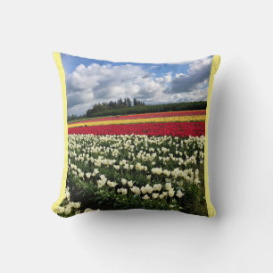 Cojín Decorativo Colorido Tulip Field, Oregón