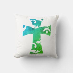 Cojín Decorativo colorido y divertido SWIRL CROSS  