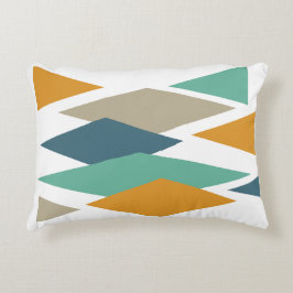 Cojín Decorativo Coloridos Diamantes y Triángulos Pillow de mediado