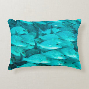 Cojín Decorativo Coloridos peces tropicales y arrecifes de coral en