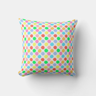 Cojín Decorativo Coloridos puntos de polka