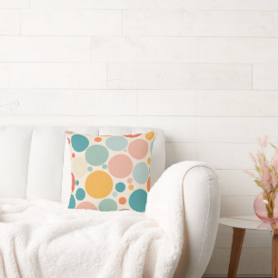 Cojín Decorativo Coloridos puntos de polka