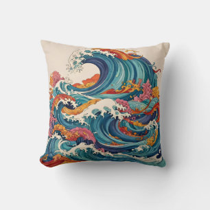 Cojín decorativo Coloroso Abstract Waves