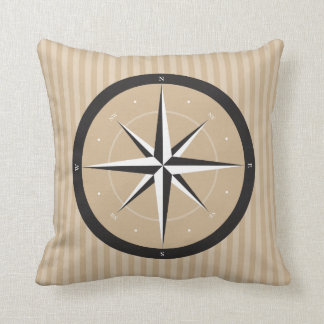 Cojín Decorativo Coma| Diseño del patrón negro beige