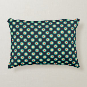 Cojín Decorativo Combinación de cinco colores: azul, aqua, verde, a