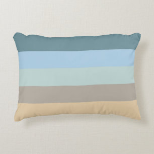 Cojín Decorativo Combo de cinco colores - Turquesa de arena azul ma