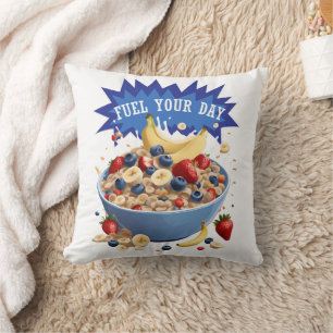 Cojín Decorativo Combustible el cereal del día