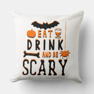 Cojín Decorativo come bebe y sé aterrador halloween