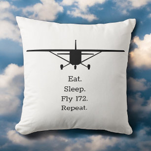 Cojín Decorativo Come Dormir Volar 172 Repetir Avión