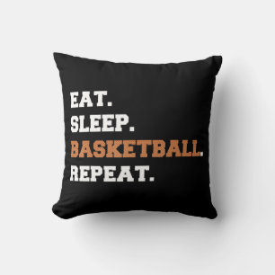 Cojín Decorativo Come. Duerme. Pelota de baloncesto. Repetir. t Cit