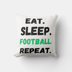 Cojín Decorativo Come Fútbol Duerme Repite Lindo Come Fútbol Duerme