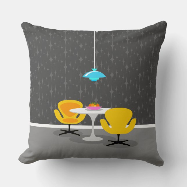 Cojín Decorativo Comedor retro (Anverso)