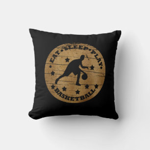 Cojín Decorativo Comer dormir jugar Baloncesto