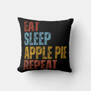 COJÍN DECORATIVO COMER DORMIR PASTEL DE MANZANA REPETIR