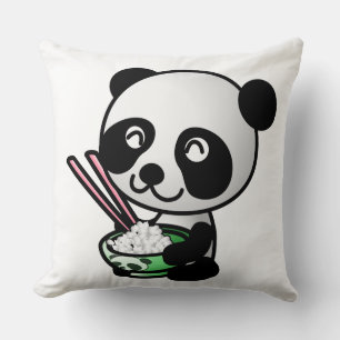 Cojín Decorativo Comer panda