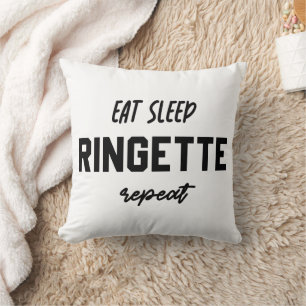 Cojín Decorativo Comer Ringette Sleep Repetir Ringette Player Regal
