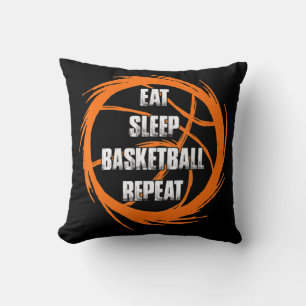 Cojín Decorativo Comer Sleep Basketball Repetir entrenador de jugad