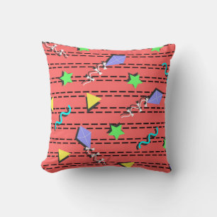 Cojín Decorativo cometas, estrellas, triángulos y líneas curvas