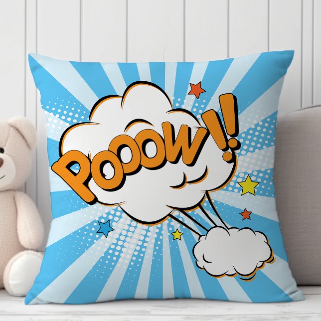 Cojín Decorativo Cómic de Superhéroe Pow Dibujos Animados (Subido por el creador)