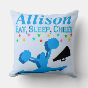 COJÍN DECORATIVO COMIDA AZUL, SUEÑO, COLOR PERSONALIZADO MÁS AGRADA