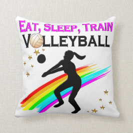 COJÍN DECORATIVO COMIDA ROSA, DORMIR, VOLEIBOL DE TREN