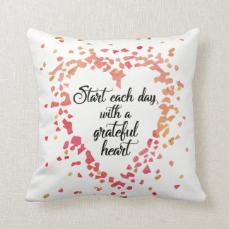 Cojín Decorativo Comience cada cita inspiradora del corazón