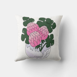 Cojín Decorativo Comienzos florecientes - Crecimiento floral desde