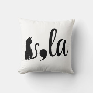 Cojín Decorativo Comma La Kamala Harris - Madre del gato por Kamala