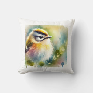 Cojín Decorativo Common Firecrest Bird 180724AREF145 - Watercolor