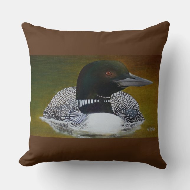 Cojín Decorativo Common Loon Throw (Anverso)