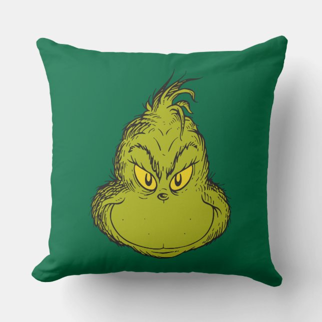 Cojín Decorativo Cómo grinch Stole Navidades Classic Grinch (Anverso)