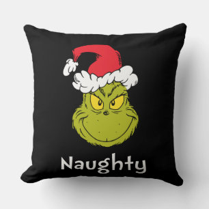 Cojín Decorativo Cómo Grinch Stole Navidades   Naughty Grinch