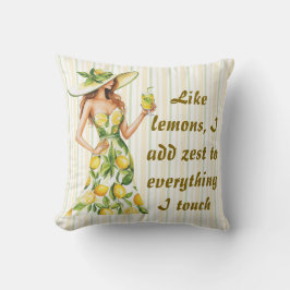Cojín Decorativo Como los Lemones, añado el sabor a todo lo que toc